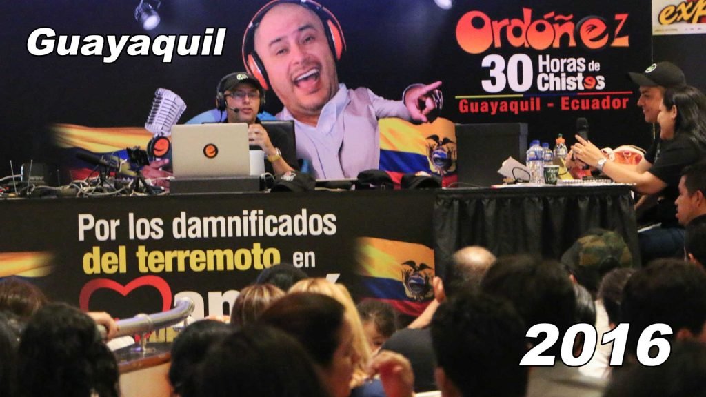 Maratónica de Chistes José Ordóñez por los damnificados del terremoto en Manabí